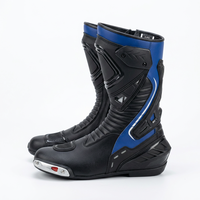 Bottes de moto mi-mollet en cuir véritable avec fermeture éclair, semelle extérieure en caoutchouc, légères, respirantes, utilisables en toutes saisons, unisexes, pour hommes et femmes