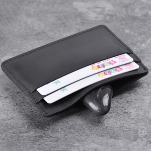 Wholesale RFID Blocking Short Open Closure Genuine Leather Men's Wallet with Polyester Lining Slim Design - Product Image 6