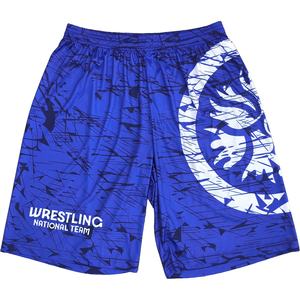 2025 Maßgeschneidertes Gestricktes Wrestling-Set für Herren T-Shirts+Shorts Vollsublimation 2-teiliges Set International - Product Image 5