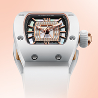 Montre automatique pour femme Bonest Gatti, boîtier en céramique titane de luxe, mouvement japonais, BG3003