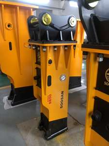 Brise-roche hydraulique SOOSAN SB50 silencieux avec burin de 100 mm pour excavatrices, chargeuses et mini-chargeuses de 11 à 16 tonnes avec garantie - Product Image 4