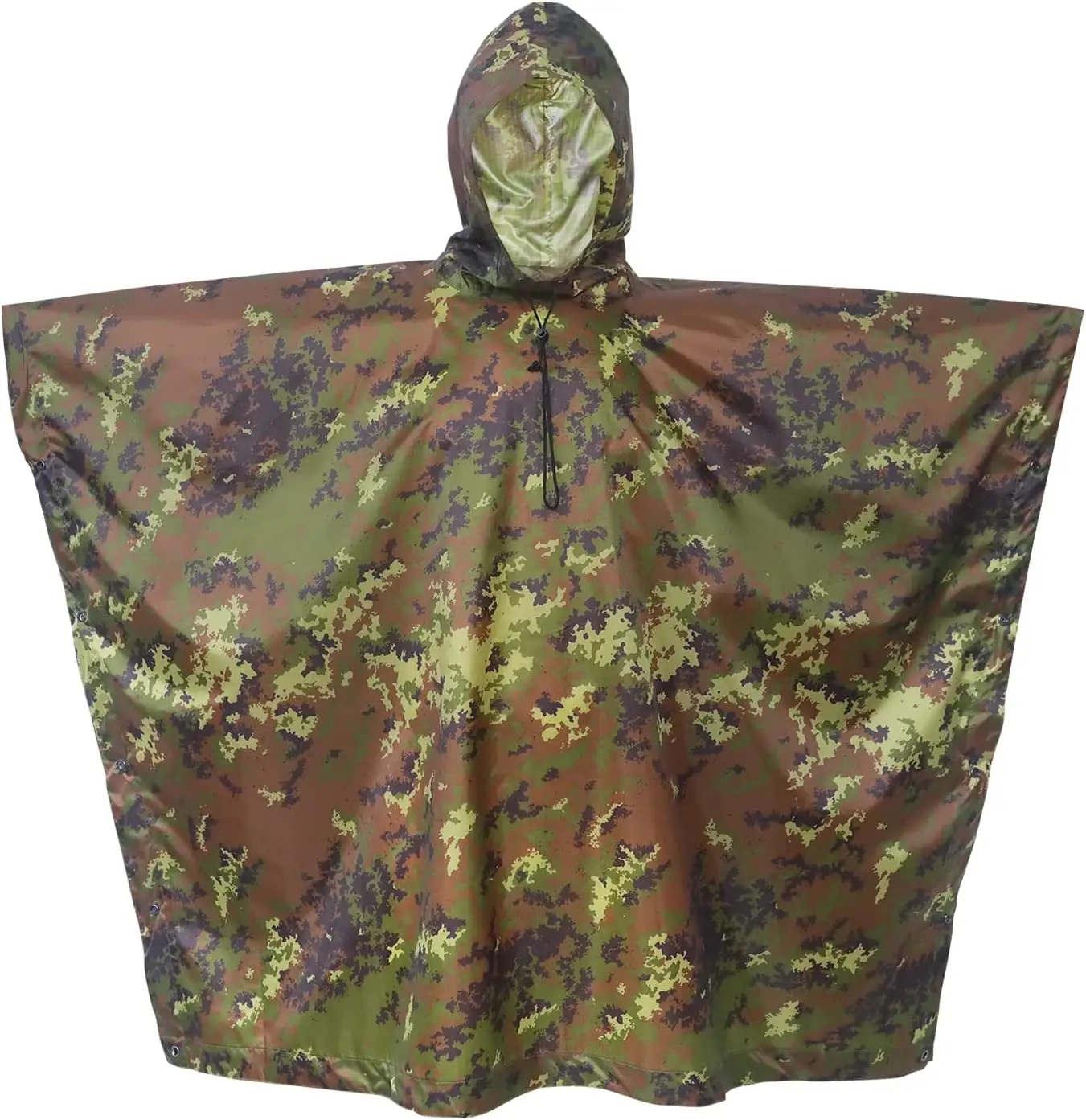 Woqi-chaquetas impermeables para exteriores, poncho de supervivencia de camuflaje multiusos, para refugio de tienda de emergencia