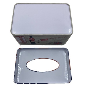 Caja de Metal Rectangular Personalizada con Tapa Abatible para Guardar Pañuelos, Ideal para Regalos y Manualidades, Reciclable - Product Image 5