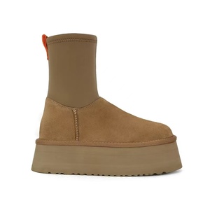 2025 nouvelles chaussures de créateur en gros mode hiver mignon bottes de neige bottes chaudes pour femmes <span class=keywords><strong>Cowboy</strong></span> femmes bottes d'hiver en cuir - Product Image 1