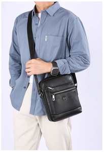 Sac à dos vertical mini en cuir PU imperméable pour homme, style décontracté, avec motifs - Product Image 6