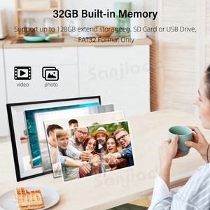 Frameo WiFi Digital Picture Frame With 32G <b>Memory</b>, 15.6" Smart IPS Touch Screen Digital Photo Frame,Share Photos Videos Remotely - Product Image 4