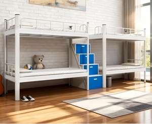 Lits superposés en métal durables au design moderne, garantie de 2 ans, construction de qualité commerciale pour les dortoirs, le personnel, les étudiants - Product Image 6