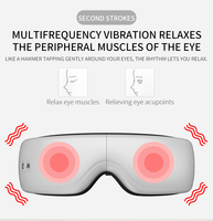 Heißkompresse 3D-Knetmassage Musik-Augenmassagegerät Tiefe Vibration Shiatsu Luftdruck Entspannungs-Elektro-Augenmassagegerät