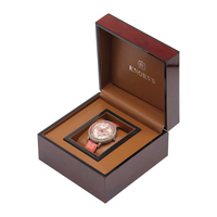 Boîte à montre en bois brillant de luxe, logo personnalisé, boîte cadeau pour une seule montre, étui à montre personnalisé, fourniture directe d'usine, vente en gros