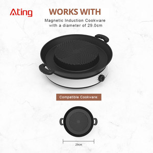 Prezzo di fabbrica fornello elettrico Hot <span class=keywords><strong>pot</strong></span> 1500W con fornello a induzione con piastra riscaldante per barbecue grill - Product Image 3