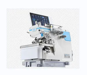 Jack C60 industrial automática 5 overlock thread máquina de costura para light medieum material pesado costura