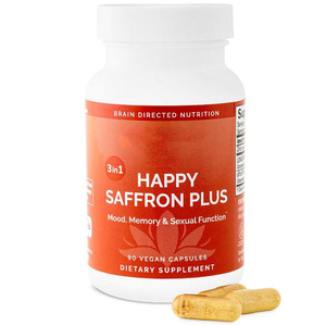 Suplementos de Azafrán OEM Happy Saffron, 90 Cápsulas, Suplemento para la Salud, Marca Privada, Venta Caliente, Apoyo para el Estado de Ánimo y el Sueño - Product Image 1