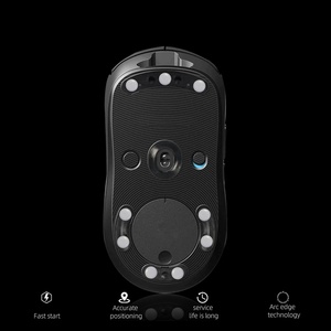 Patins de souris Ultra Glide PTFE, version silencieuse, faible bruit, adhésif en silicone, résistant à l'usure, emballage personnalisé, autocollant adhésif pour esports - Product Image 4