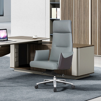 Chaises de bureau de luxe pour patron exécutif ensemble bureau bureau et chaise chaise ergonomique à dossier haut en cuir PU chaise pivotante pour ordinateur