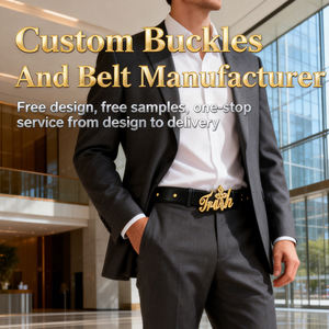 Cinturón universal de mezclilla estilo punk con remaches, personalizable con el logotipo de tu marca, hebilla metálica de acero/aleación con diseño de cruz 3D estilo western. - Product Image 2