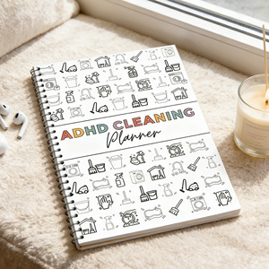 Custom UV Printed Paper Spiral Notebook <strong>A4</strong> Household Cleaning Annual <strong>Planner</strong> In Stock Cuaderno de limpieza Haushaltsplaner - Product Image 3