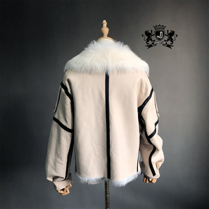 Gerçek koyun derisi deri ceket kadın deri ceket kadın ceket ve mont kadın deri kürk ceket - Product Image 3