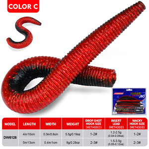 เหยื่อตกปลาหนอนยางแบบนิ่ม ขนาด 10 ซม./13 ซม. น้ำหนัก 5.5 กรัม/8 กรัม รูปทรงกลับหัว สำหรับตกปลาทะเล ปลอดสารตะกั่ว ขายดีจากโรงงาน - Product Image 5