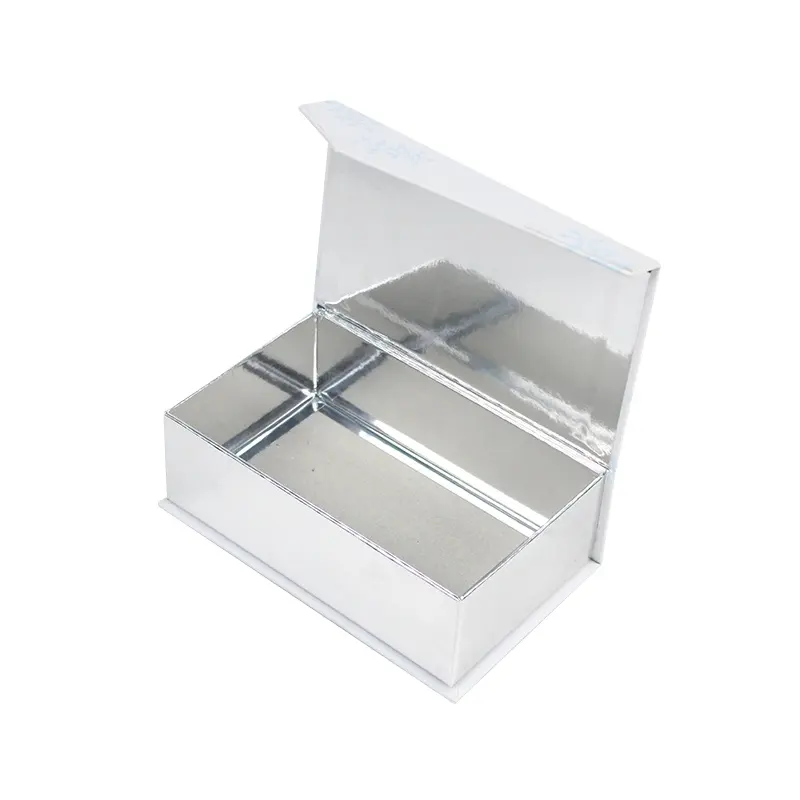 Benutzer definierte weiße Pappe Magnetic Candy Box Flip Cover Falten Geschenk papier Verpackungs box