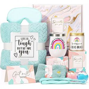 Paquete de Regalo para el Cuidado de la Mujer, Cesta para Sentirse Mejor, Regalo de Recuperación Postoperatoria, Regalo de Ánimos, Regalos de Recuperación Rápida - Product Image 1