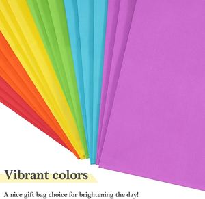 BagDream - Paquete de 24 Bolsas de Regalo de Papel Kraft de 10x5x13 con Asas, Colores Arcoíris Surtidos para Bodas, Baby Showers, Cumpleaños - Product Image 4