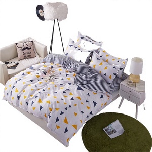 Set di Biancheria da Letto 4 Pezzi in Cotone 100% Intrecciato, Moderno, Tinta Unita, Ecologico, Per Tutte le Stagioni, Copripiumino, Lenzuolo Piatto, Lenzuolo con Angoli, 500TC - Product Image 1