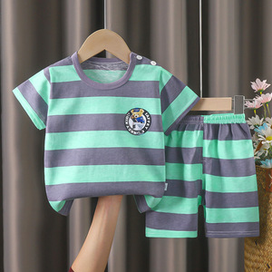 T-shirt décontracté pour enfants Youyuan Bao en <span class=keywords><strong>coton</strong></span> pur à motif <span class=keywords><strong>de</strong></span> dessin animé respirant à manches courtes pour garçons et filles - Product Image 1