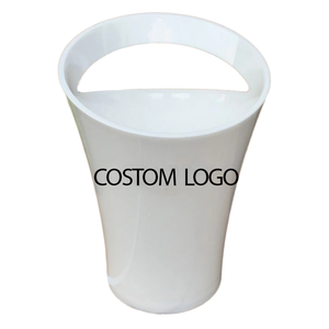 3.2L Oem Costom logo Negro Claro Blanco Sola manija Ps Acrílico Enfriador <span class=keywords><strong>Imperial</strong></span> Champán Vino Cubo de hielo de plástico para Bar de fiesta - Product Image 1