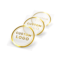Autocollants personnalisés ISO9001 en feuille d'or, effet miroir métallique, pour produits de soin, parfums, shampoings, rouges à lèvres, mascara, dentifrice, transparents