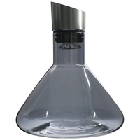 Décanteur à vin en verre conique en gros avec couvercle aérateur, design montagne volcanique, décanteur aérateur à vin disponible en plusieurs couleurs