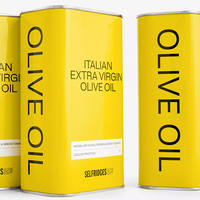 Vente en gros de boîtes en étain jaunes métallisées de 100 ml, 250 ml, 500 ml, 1 L, 2 L, 3 L, emballage cadeau hermétique pour huile d'olive, de noix, d'avocat, de canola, d'huile de piment