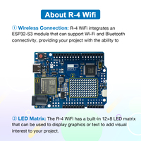 Kit de Modules et Composants Électroniques LAFVIN Complet Basique pour Débutants, Incluant Ensemble UNO et Carte de Développement Wi-Fi pour Kit Arduino R4