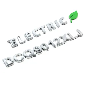 2024 Electroplating Design Brand Letters Body Decoration Crafts Trunk Car Stickers Waterproof Eco-Friendly car badge emblem