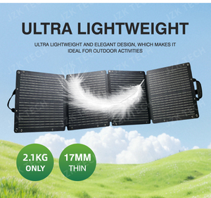 Système d'énergie solaire portable pliable 90W pour le camping en plein air, les voyages et les situations hors réseau, chargeur portable pour appareils mobiles - Product Image 4