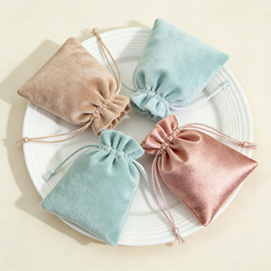 Petits sacs <span class=keywords><strong>en</strong></span> velours personnalisés, pochettes <span class=keywords><strong>en</strong></span> <span class=keywords><strong>tissu</strong></span> rose <span class=keywords><strong>pour</strong></span> montres, écouteurs, sacs cadeaux à cordon, luxe - Product Image 2