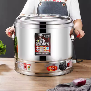 Équipement de cuisson commercial en acier inoxydable, <span class=keywords><strong>cuiseur</strong></span> à <span class=keywords><strong>pâtes</strong></span> électrique commercial à 3 paniers / cuisinière à nouilles / <span class=keywords><strong>cuiseur</strong></span> <span class=keywords><strong>vapeur</strong></span> - Product Image 4