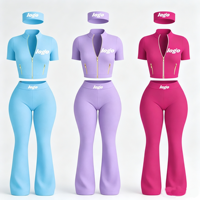 Ensembles de sport pour femmes, vêtements de sport, veste ajustée zippée, pantalon de jogging taille haute, tenue de yoga sans couture pour femme