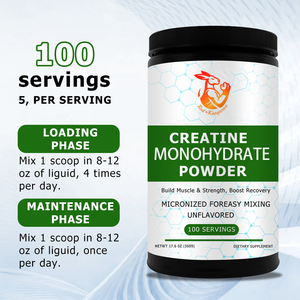 Créatine en poudre de qualité supérieure pour le développement musculaire avec créatine monohydrate, boisson pour la nutrition sportive, complément pour la récupération après l'entraînement - Product Image 2