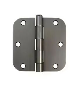 Charnières de <span class=keywords><strong>porte</strong></span> 3-1/<span class=keywords><strong>2</strong></span> "X 3.5 pouces, 5/8 rayons Charnières en nickel brossé Résistance à la corrosion Symétrie bilatérale Charnière carrée - Product Image 3