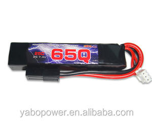 7.4 v 25c <strong>2</strong> s 650 mah lipo battery for airsoft/gun/rc model/hobby - Product Image 1
