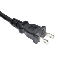 Câble d'extension universel polarisé à 2 broches mâle vers IEC C17 femelle 1,8 m, câble de remplacement d'alimentation pour Sony PS4 Pro Xbox One etc.