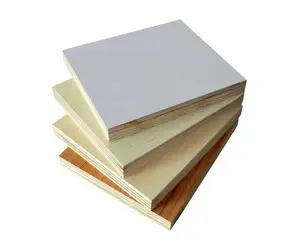 Verified Manufacture High Grade Melamine Laminated Marine faced board Plywood for melamine furniture board