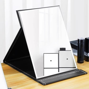 Portable makeup <b>mirror</b>, folding desktop high-definition student dormitory princess <b>mirror</b>, women's <b>small</b> and large desktop - Product Image 1