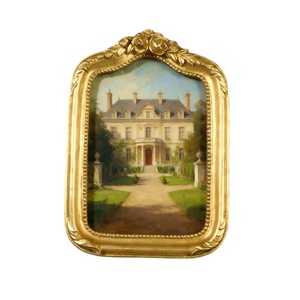 Cadre <span class=keywords><strong>photo</strong></span> antique victorien en résine dorée 4x4, style baroque vintage, fait main, écologique, pour montage mural ou sur <span class=keywords><strong>table</strong></span>, décoration intérieure - Product Image 3