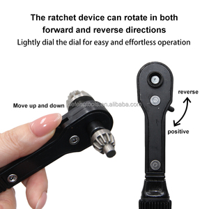 Kunci Chuck Bor 2 in 1, Kunci Pas Ratchet Kepala Ganda untuk Bor Listrik, Kunci Chuck Cepat Dua Arah, Aksesori Perkakas Tangan - Product Image 3