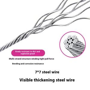 חובה כבדה אחת-חתיכה אחת חוט חוט חוט חוט כלב רצועה צווארון פיצוץ-הוכחה עבור כלבים קטנים בינוניים עבור אימון הליכה - Product Image 5