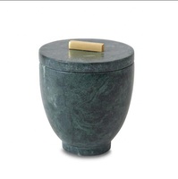 7 Stück grün Marmor Bad Zubehör Set Mund Tasse Wattes täbchen Dose Seife Geschirr Papier box Abfall korb mit Tablett Home Decoration