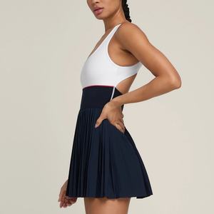 ชุดเดรสเทนนิสสไตล์เรโทรน่ารักแบบเปิดหลัง พิมพ์ลายโลโก้แบบวินเทจสั่งทำพิเศษ - Product Image 3