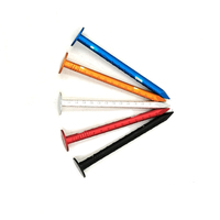 Clou de toiture en acier de couleur avec tige lisse en alliage d'aluminium