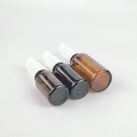 Flacons en verre ambré de 15 ml, 20 ml, 30 ml avec pompe pulvérisateur pour crème solaire, fond de teint liquide, infusion et gouttes pour les yeux